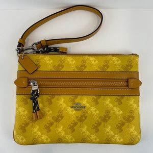Coach Gallery Horse and Carriage Pouch Wristlet